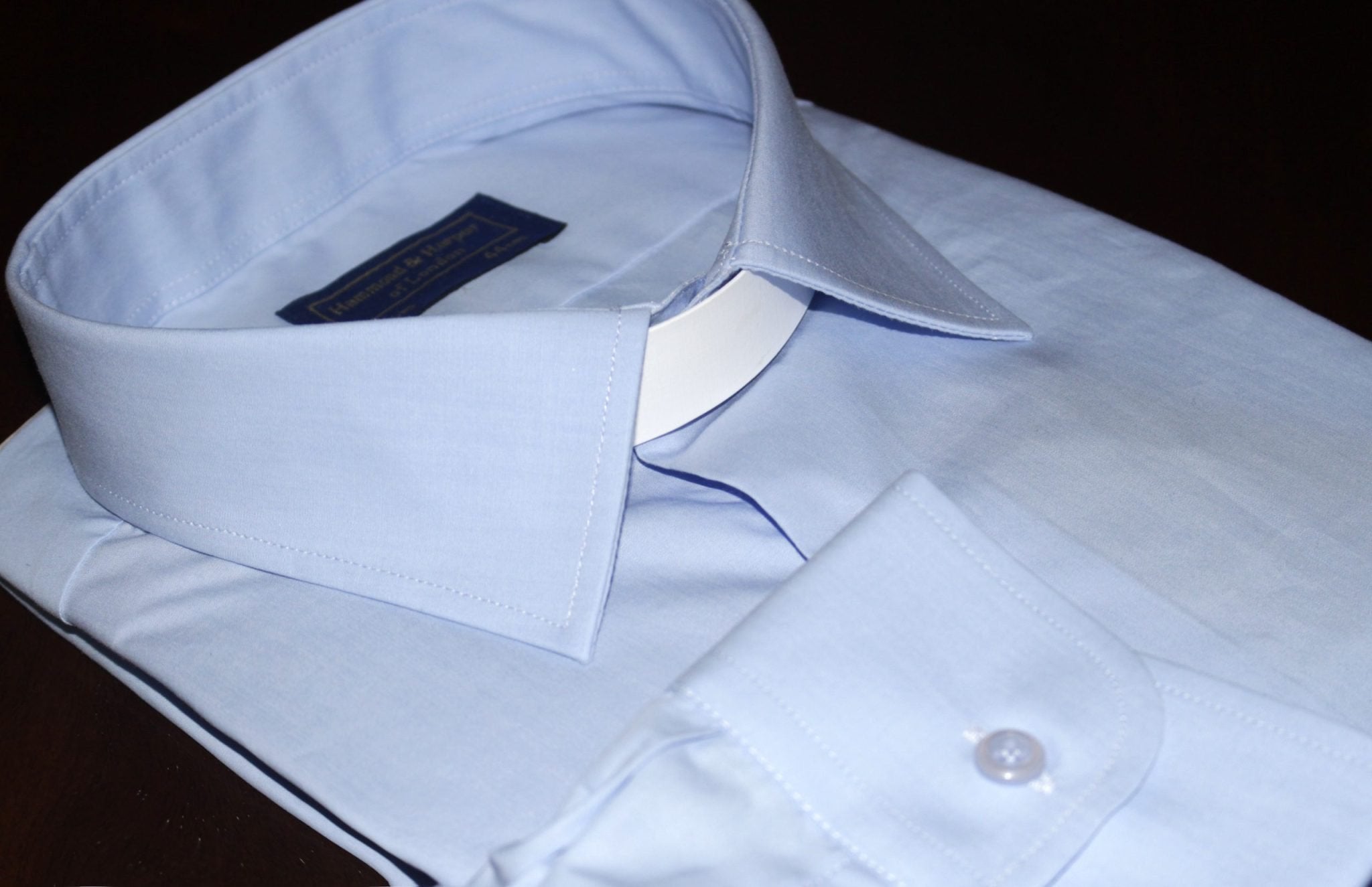 Light Blue Clerical Clip-in Shirt