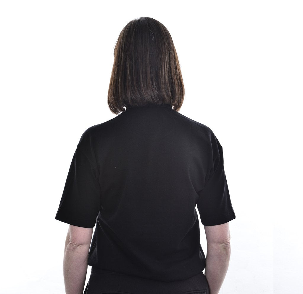Womens Clerical Polo Shirt - Black