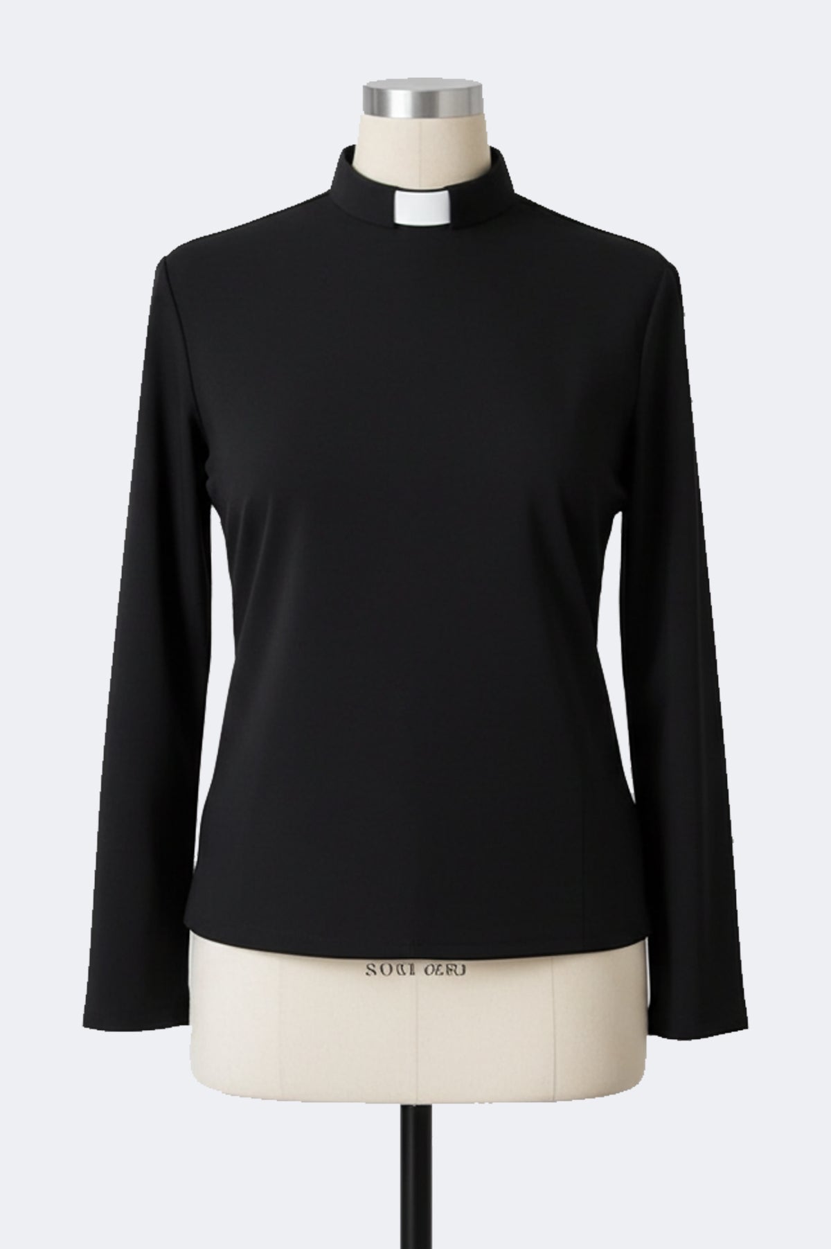 Womens Clerical Blouse - Black