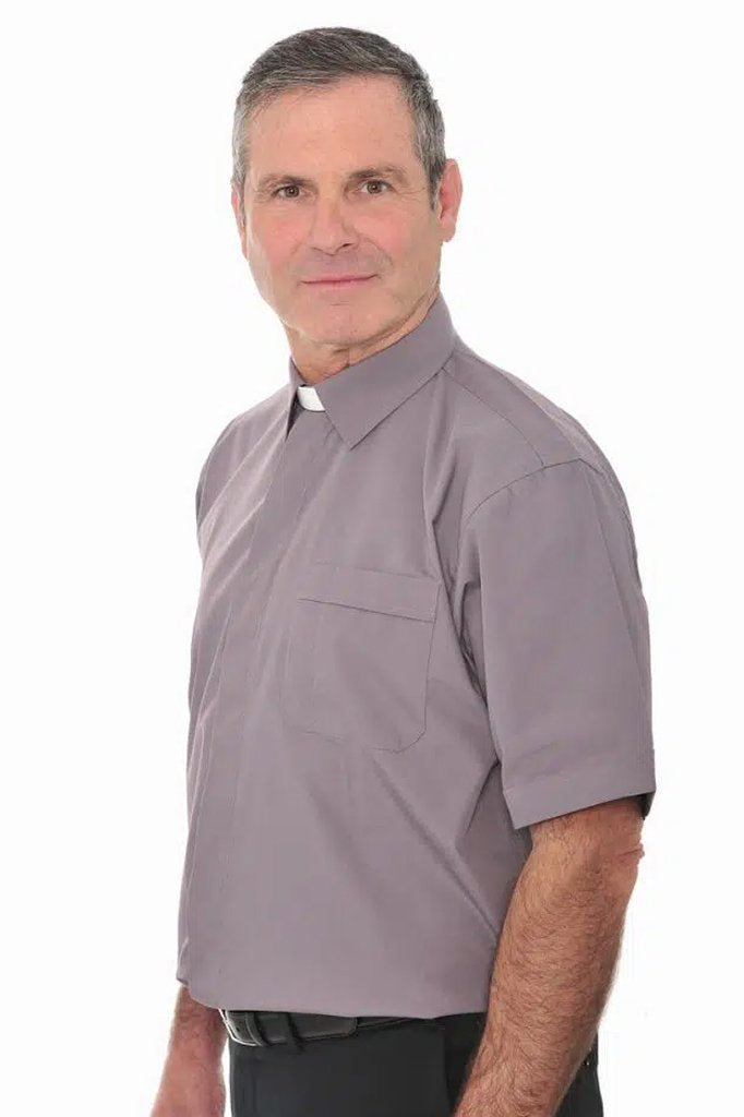 Collar Attached Shirt - Short Sleeve