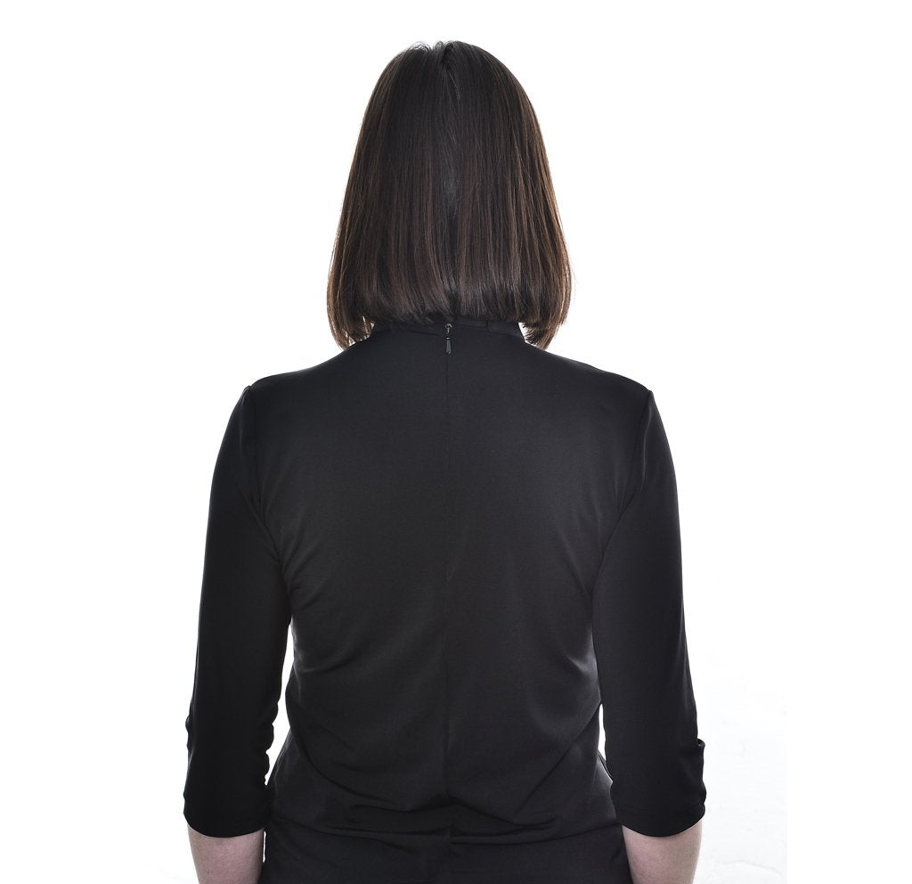 Womens Clerical Blouse - Black