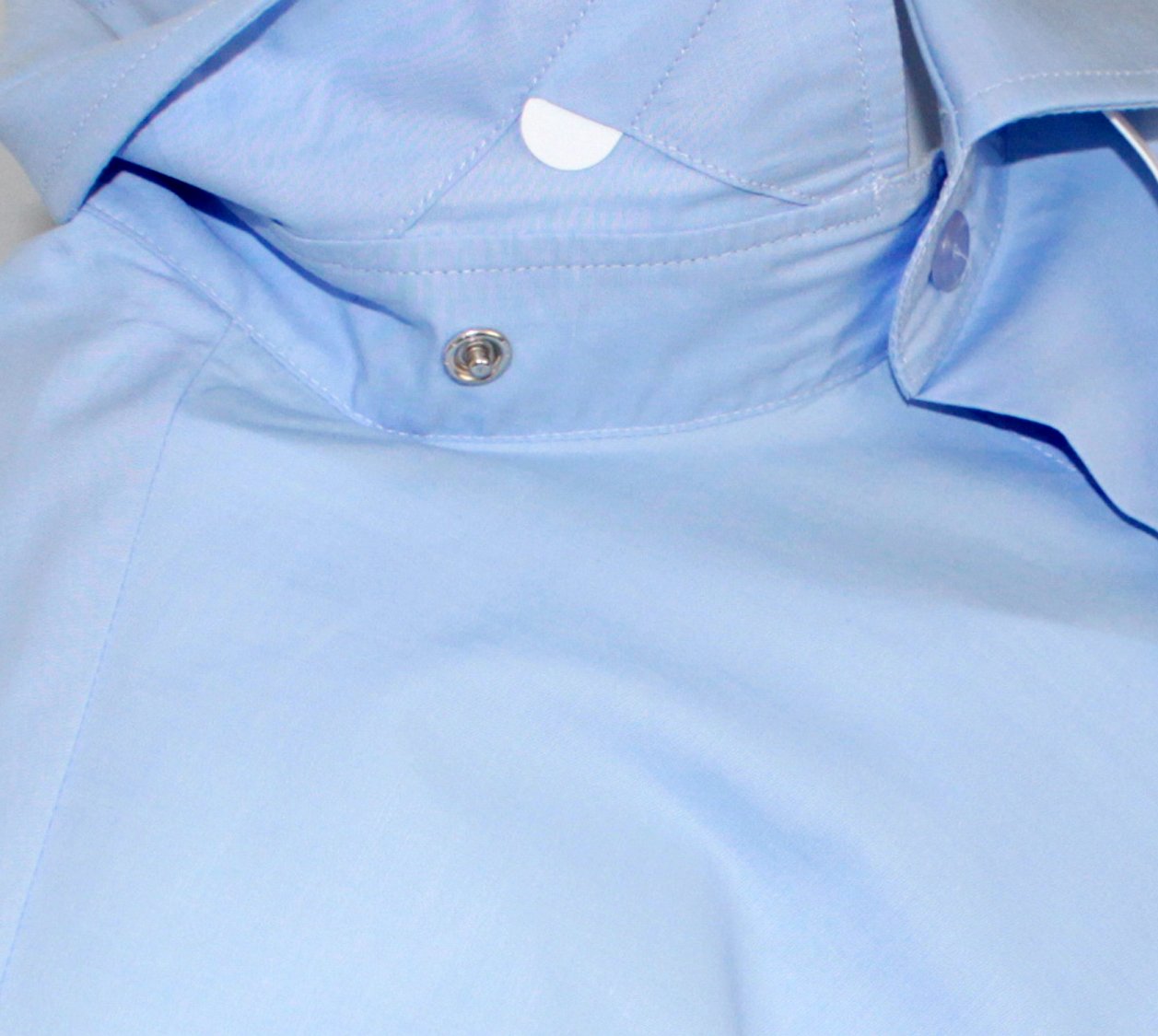 Light Blue Clerical Clip-in Shirt