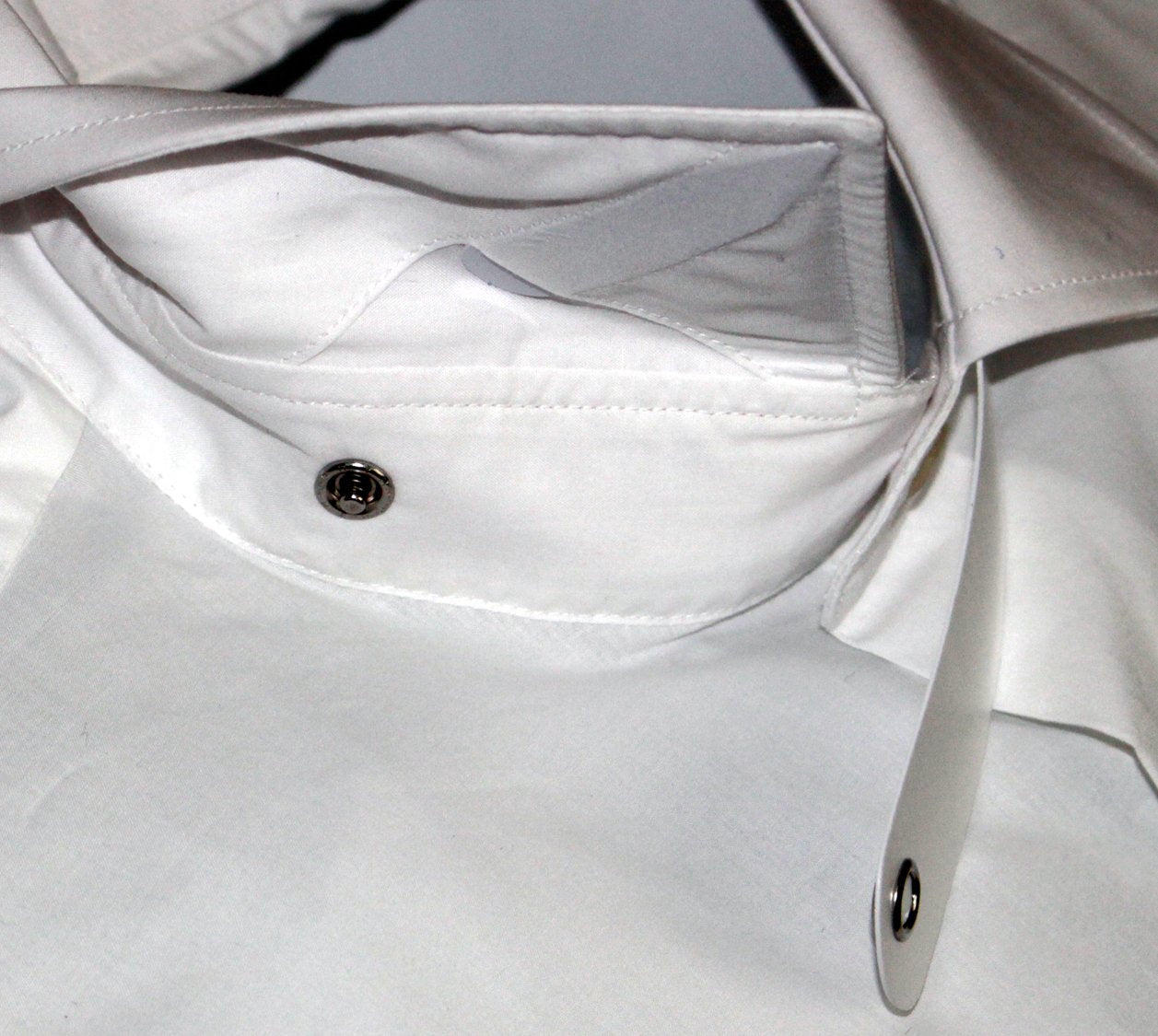 White Clerical Clip-in Shirt
