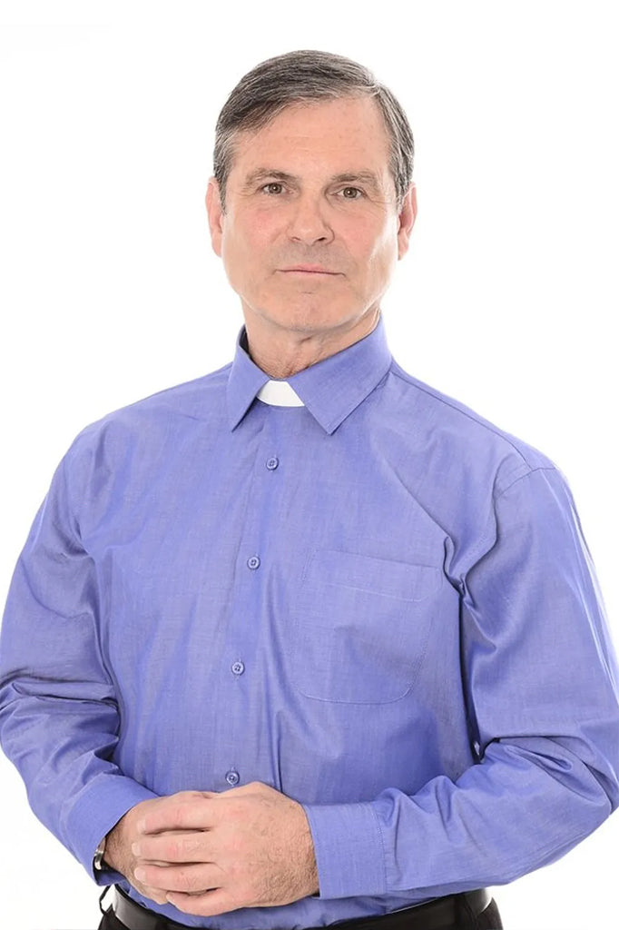 Denim Blue Clerical Clip-in Shirt