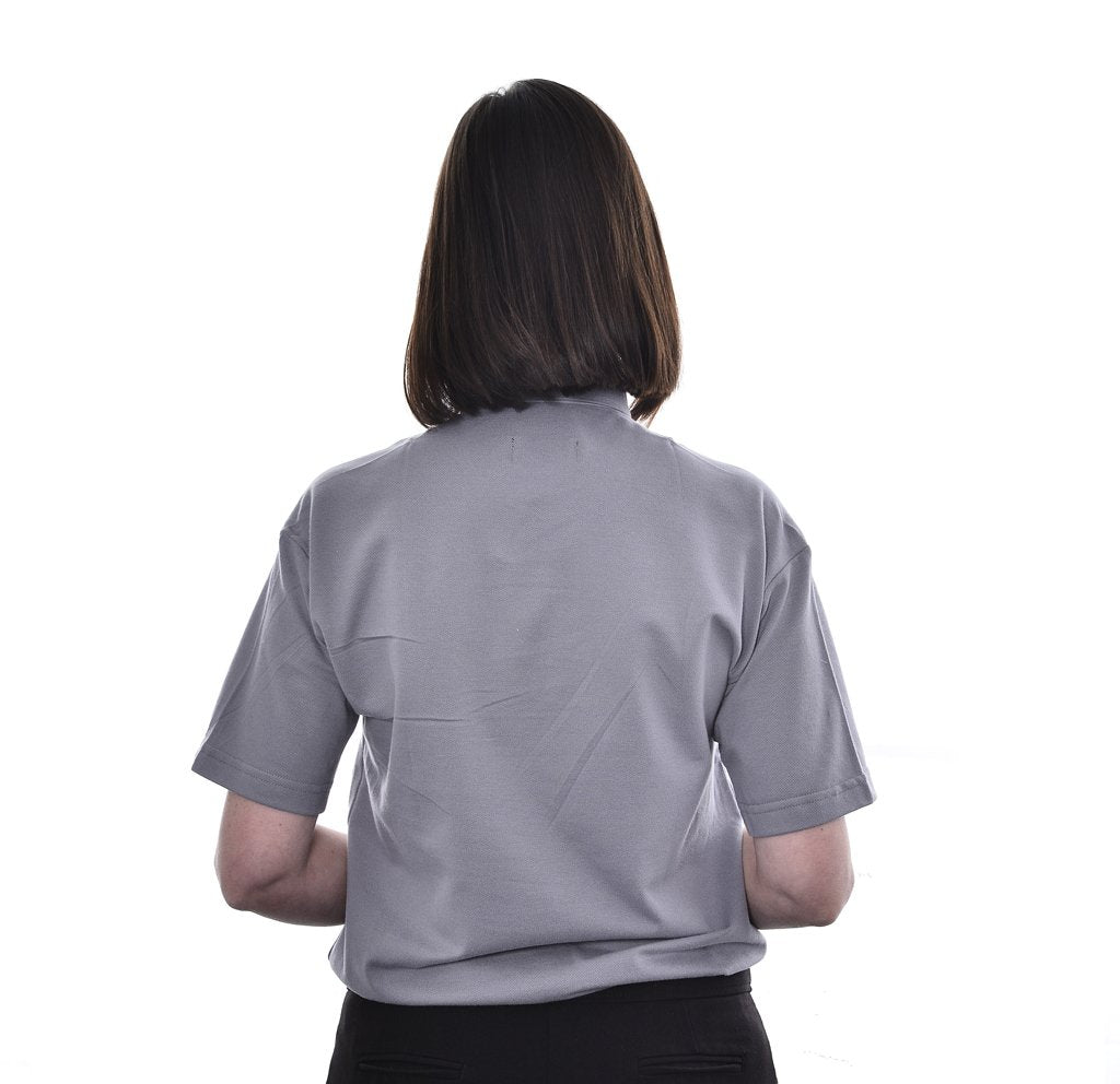 Womens Clerical Polo Shirt - Grey