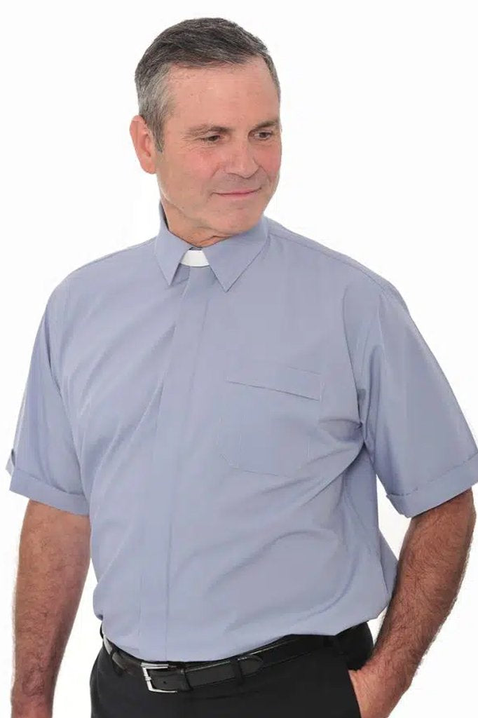 Collar Attached Shirt - Short Sleeve