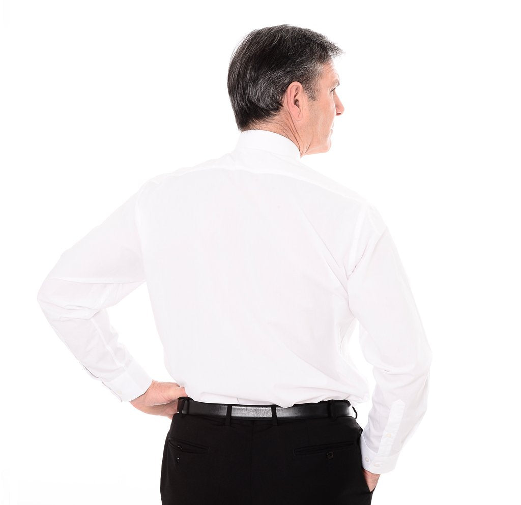White Clerical Clip-in Shirt
