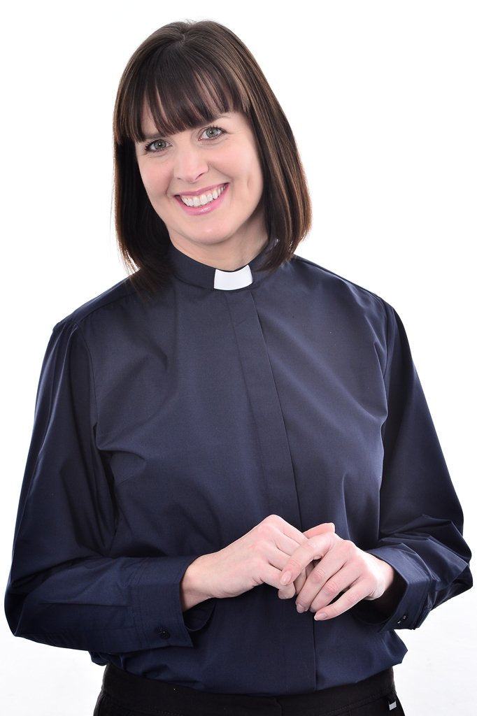 1 inch Tunnel Collar - Womens Clerical Shirt