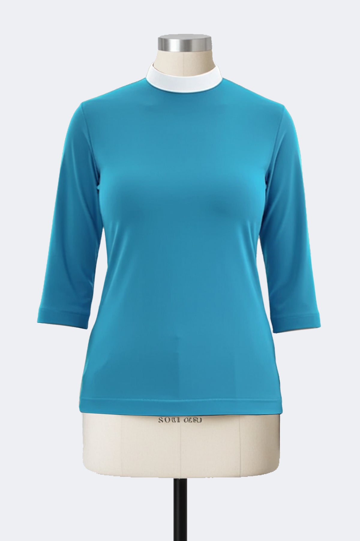 Womens Clerical Blouse - Blue